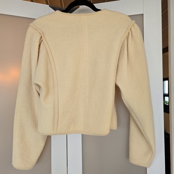 Geiger Vintage Women's Boiled Wool Jacket - Ivory (68071) - Picture 6 of 12